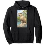 Capybara Design Wildlife Apparel Imprimé nature Sweat à Capuche