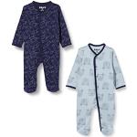 Care - Pyjama - Bébé garçon - Lot de 2, Multicolore (Royal Blue 750), 0-3 mois (Taille fabricant 50)