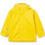 Vestes imperméables jaunes en polaire enfant coupe-vents look fashion en promo 