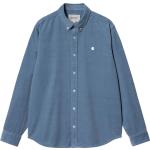 Carhartt - Chemise côtelée - L/S Madison Fine Cord Shirt Sorrent / Wax en Coton - Taille M - Bleu