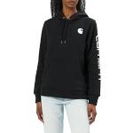 Carhartt Clarksburg Sleeve Logo Hooded Sweatshirt Sweat à Capuche, Noir, S Femme