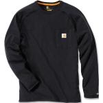 Carhartt Force Cotton Long Sleeve Shirt Chemise à manches longues Noir XL
