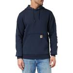 Carhartt Midweight Sleeve Hooded Sweatshirt Workwear Original Fit Pull à Capuche avec Logo sur la Manche Bleu Marine Taille XXL, New Navy, 2XL Homme