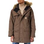 Carhartt Quick Duck Sawtooth Parka manteau, Dark Canyon Brown, L Taille Normale Homme