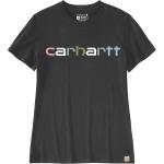 Carhartt Relaxed Fit Lightweight Multi Color Logo Graphic T-Shirt Femme, noir, taille XS pour femmes