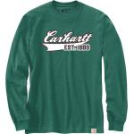 Carhartt Relaxed Fit Script Graphic Chemise à manches longues, vert, taille 2XL