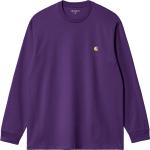 Carhartt - T-shirt en coton - L/S Chase T-Shirt Tyrian / Gold - Taille S - Violet
