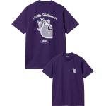 Carhartt - T-shirt en coton - S/S Little Hellraiser T-Shirt Tyrian / White - Taille S - Violet