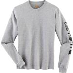 T-shirts Carhartt gris clair à logo en coton à manches longues à manches longues Taille XXL look casual pour homme 