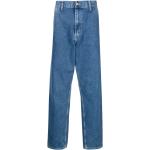 Jeans droits Carhartt Simple bleu indigo en denim délavés W33 L34 pour homme 