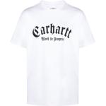 T-shirts à imprimés Carhartt Work In Progress blancs en jersey bio éco-responsable à manches courtes à col rond pour homme 