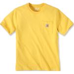 T-shirts col rond Carhartt Workwear jaunes à col rond Taille L look utility pour homme 
