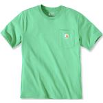 T-shirts col rond Carhartt Workwear vert fluo à col rond Taille L look utility pour homme 
