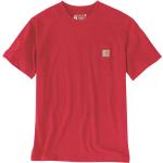 T-shirts col rond Carhartt Workwear rouges à col rond Taille M look utility pour homme 