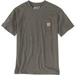 T-shirts col rond Carhartt Workwear verts à col rond Taille XS look utility pour homme 