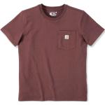 T-shirts col rond Carhartt Workwear rouges à col rond Taille L look utility pour homme 