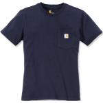 T-shirts à imprimés Carhartt Workwear bleues foncé en jersey à col rond Taille XS look utility pour homme 