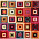 Tapis carrés Carillo multicolores 