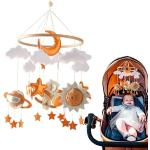 Mobile en bois pour berceau de bébé, bras mobile en bois pour décoration de  chambre d'enfant, support mobile pour cloche de lit (hêtre) : :  Bébé et Puériculture