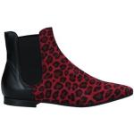 Bottines Carlo Pazolini Couture rouges à effet léopard en cuir léopard Pointure 37 look casual pour femme 