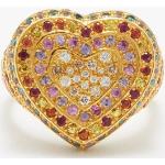Bagues Carolina Bucci multicolores en or fantaisies 18 carats gravés pour femme 