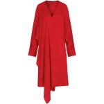 Robes Carolina Herrera rouges à manches longues midi à manches longues Taille XS pour femme 