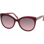 Lunettes rondes Carolina Herrera rouges Taille S look fashion 