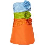 Robes de soirée courtes Carolina Herrera orange à fleurs Taille XS pour femme 