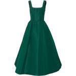 Robes en soie Carolina Herrera vert bouteille mi-longues sans manches Taille XS pour femme 