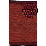 Tapis kilim rouge en coton 80x150 moderne 