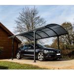 Carport aluminium toit polycarbonate Habrita : 1 voiture - 14,62 m²