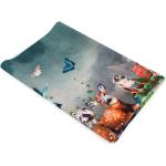 Coussins déco Linnea Design multicolores à carreaux en velours à motif papillons made in France 45x45 cm 