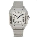 Cartier montre Santos 42 mm pre-owned (2012-2023) - Blanc