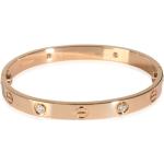 Bracelets Cartier roses en or rose en or rose 18 carats seconde main avec certificat d'authenticité pour femme 