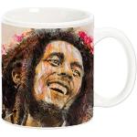 Tasses à café multicolores en céramique Bob Marley 