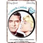 Affiches de film blanches en métal Cary Grant shabby chic 