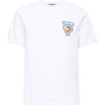 T-shirts à imprimés Casablanca blancs en coton lavable en machine à manches courtes à col rond Taille XXL pour homme 