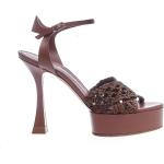 Casadei - Shoes > Sandals > High Heel Sandals - Brown -