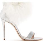 Sandales à talons Casadei blanches en fourrure Pointure 40,5 look fashion pour femme 