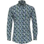 Chemises CasaModa turquoise à fleurs en coton imprimées Taille XL look fashion pour homme 