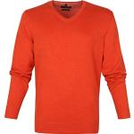 Pulls col V CasaModa orange en coton Taille 5 XL look fashion pour homme 