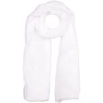 Foulards en soie saison été blanc crème à rayures Tailles uniques look fashion pour femme 