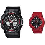 Montres-bracelet Casio G-Shock rouges à quartz look sportif digitales pour homme en promo 