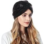 Casquette Basic pour Femme Femmes Turban Hatbow Paillettes Cheveux Bonnet tête écharpe Wrap Couverture A-239