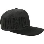 Snapbacks noires à logo Marvel Tailles uniques look fashion pour homme 