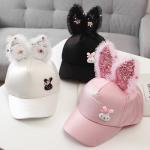 Casquettes de baseball rose bonbon à sequins à motif lapins Taille 1 mois pour bébé de la boutique en ligne Rakuten.com 