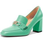 Chaussures à boucles de printemps vertes à élastiques Pointure 44 look casual pour femme 