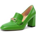 Chaussures à boucles de printemps vertes à élastiques Pointure 36 look casual pour femme 