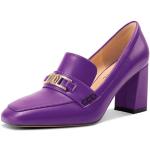 Chaussures à boucles de printemps violettes à élastiques Pointure 41 look casual pour femme 
