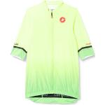 Maillots de cyclisme Castelli verts en jersey respirants Taille XS look fashion pour homme 